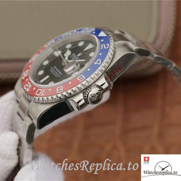 Swiss Rolex GMT-Master Replica 116719BLRO-0001 Stainless steel strap 40MM - WatchesReplica.is