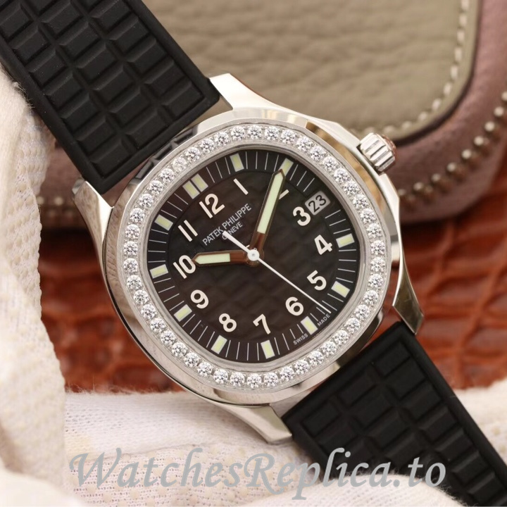 Patek Philippe Replica Aquanaut 5068 Rubber strap 35.6MM - WatchesReplica.is
