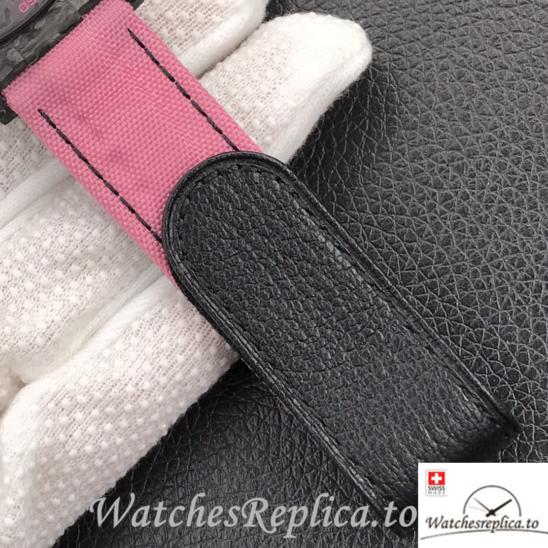 Swiss Rolex Daytona Replica Canvas strap 40MM Pink Dial - WatchesReplica.is