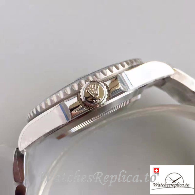 Swiss Rolex Submariner Date Replica 116619LB Silver Strap 40MM - WatchesReplica.is