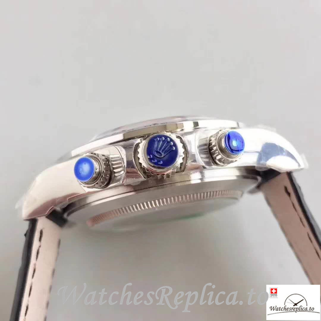 Swiss Rolex Daytona Cosmograph Replica 116520 001 Roman Markers 40MM - WatchesReplica.is