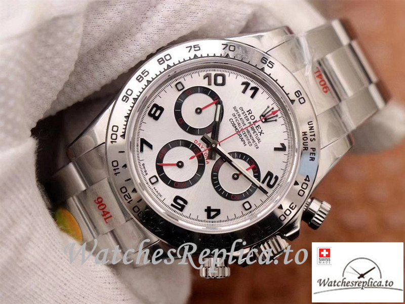 Swiss Rolex Daytona Cosmograph Replica 116509-78599 002 Gray Strap 40MM - WatchesReplica.is