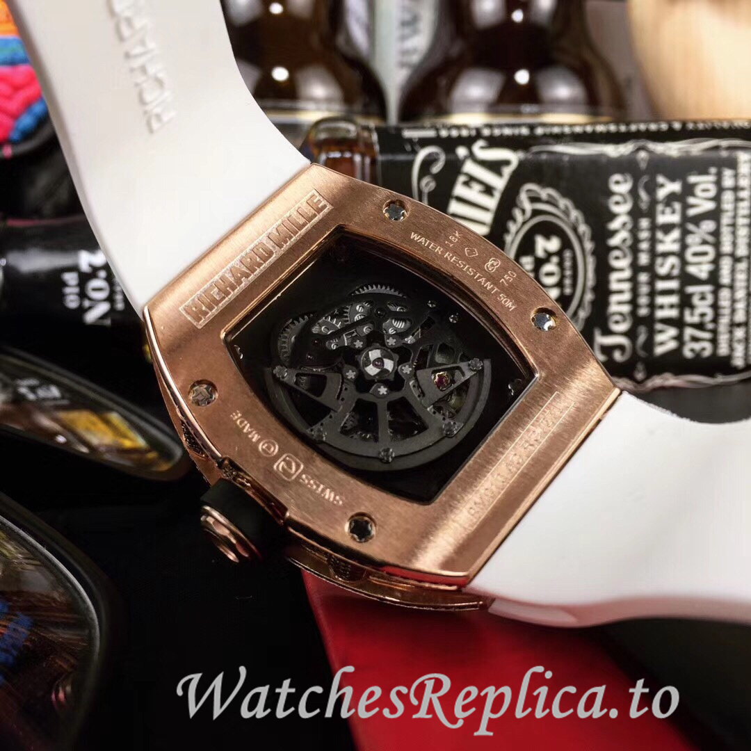 Richard Mille Replica RM010 Rubber strap 49MM - WatchesReplica.is