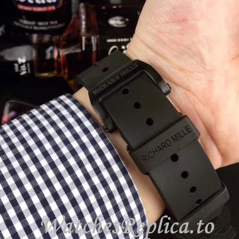 Richard Mille Replica RM011 Rubber strap 50MM - WatchesReplica.is