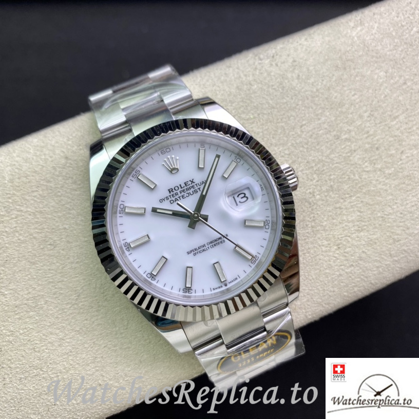 Swiss Rolex Datejust 126334 Replica Stainless steel strap 41MM - WatchesReplica.is