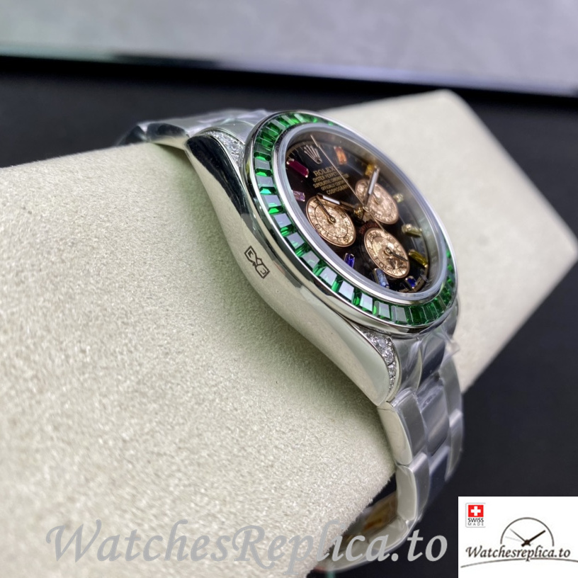 Swiss Rolex Daytona 116598RBOW Replica Stainless steel strap 40MM - WatchesReplica.is