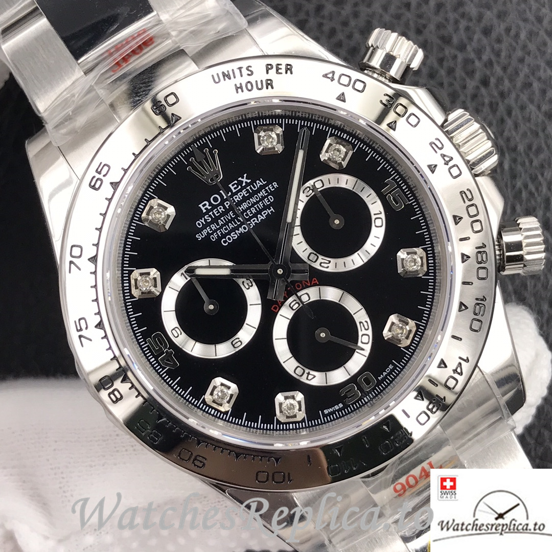Swiss Rolex Daytona Replica 116509 Stainless steel strap 40MM - WatchesReplica.is