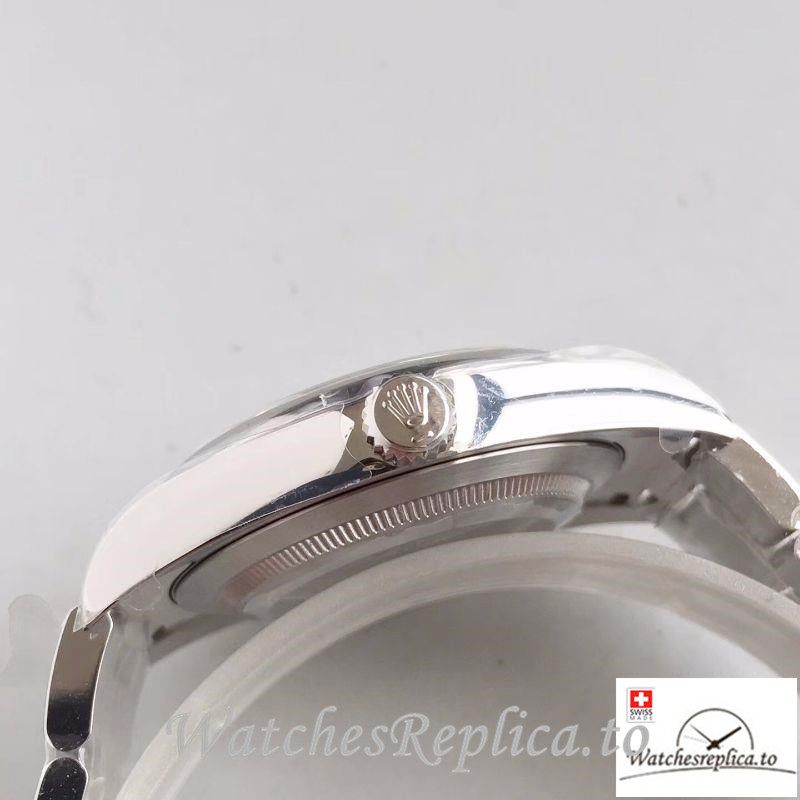 Swiss Rolex Oyster Perpetual Replica 114300 001 Silver Strap 39MM - WatchesReplica.is