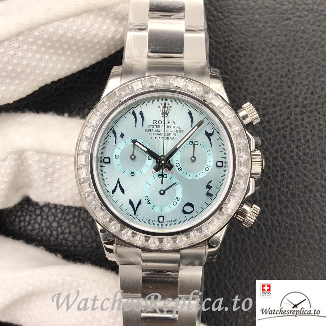Swiss Rolex Daytona Replica Stainless steel strap 40MM - WatchesReplica.is