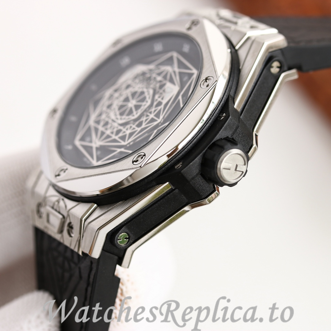 Hublot Replica Big Bang Elemental Material Chronograph v2 Rubber strap 45MM - WatchesReplica.is