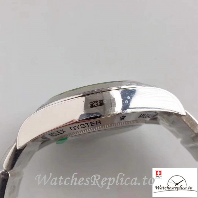 Swiss Rolex Milgauss Replica 116400GV 001 Silver Bezel 40MM - WatchesReplica.is