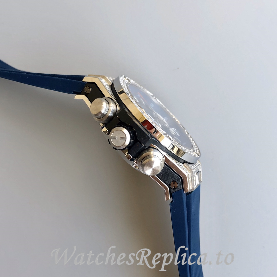 Hublot Replica Big Bang Gypsophila Chronograph v2 Rubber strap 45MM - WatchesReplica.is