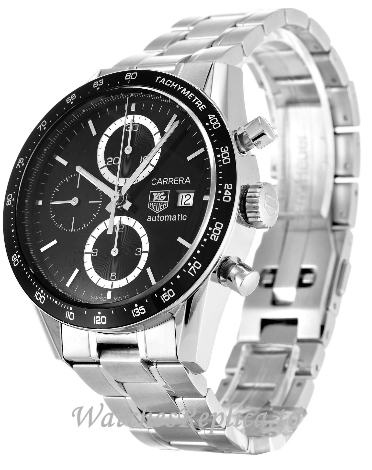 Tag Heuer Carrera Black Dial CV2010.BA0786-41 MM - WatchesReplica.is