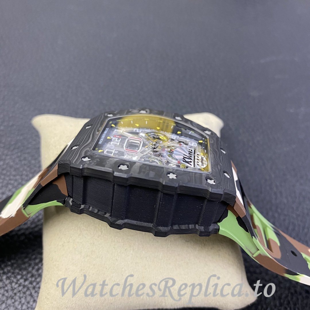 Richard Mille Replica RM-011 Rubber strap 50MM - WatchesReplica.is