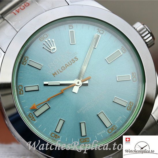 Swiss Rolex Milgauss 116400-GV-72400 Stainless steel strap 40MM - WatchesReplica.is