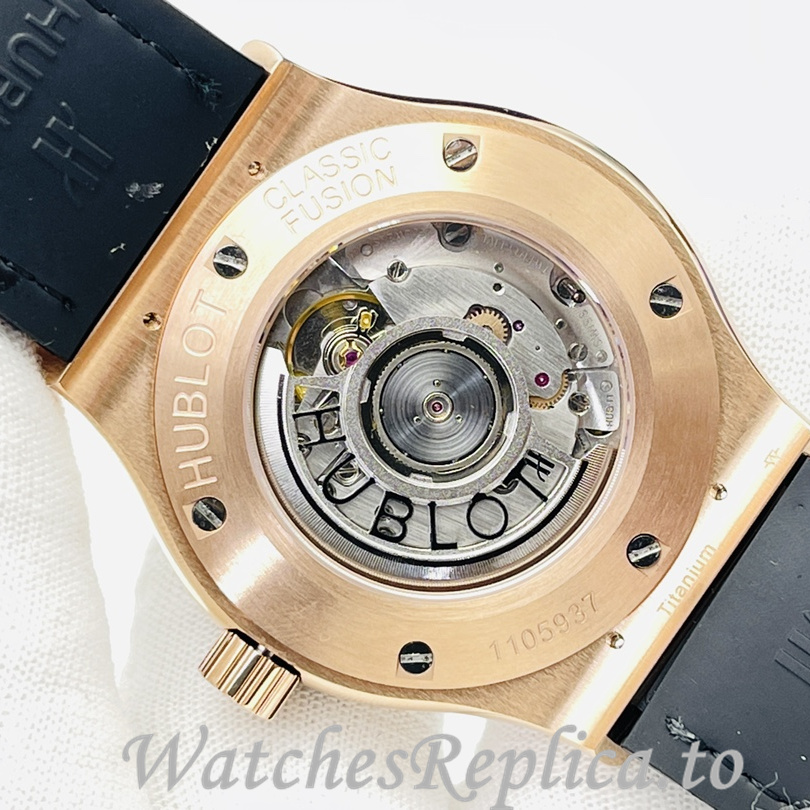 Hublot Replica Big Bang Sang Bleu Leather strap 42MM - WatchesReplica.is