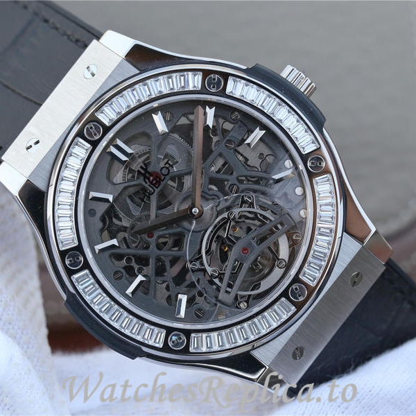 Hublot Replica HUBLOT Leather strap 42MM - WatchesReplica.is