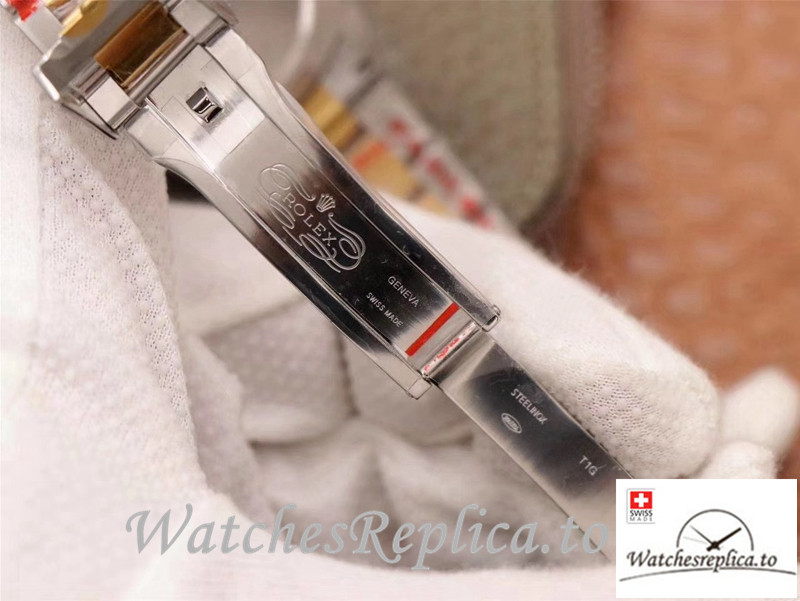 Swiss Rolex Daytona Cosmograph Replica M116503-0004 Silver And Gold Strap 40MM - WatchesReplica.is