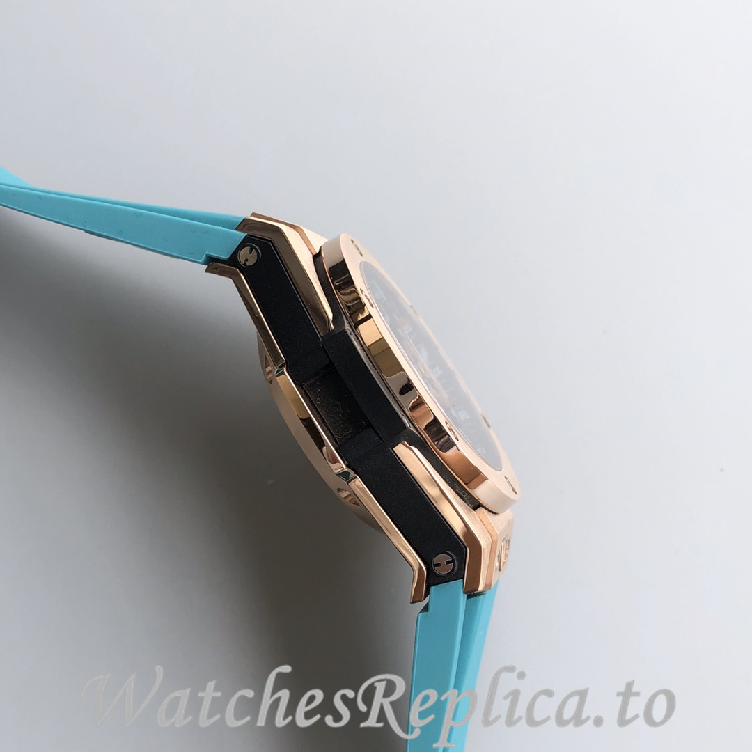 Hublot Replica Paraiba BIG BANG series Rubber strap 45MM - WatchesReplica.is