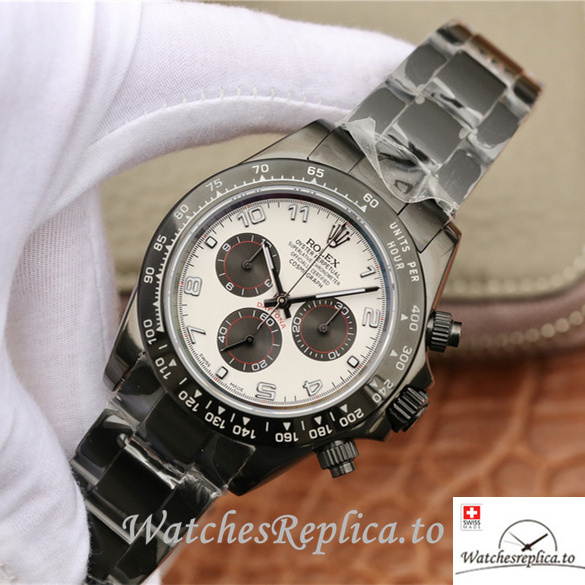 Swiss Rolex Daytona Replica 116598RBOW Stainless steel strap 40MM - WatchesReplica.is