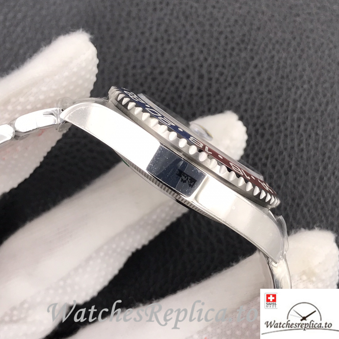 Swiss Rolex GMT-Master 126710 Replica Stainless steel strap 40MM - WatchesReplica.is