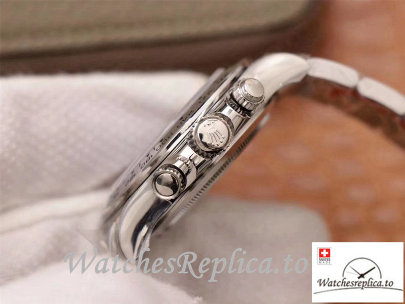 Swiss Rolex Daytona Cosmograph Replica 116509-78599 Silver Strap 40MM - WatchesReplica.is