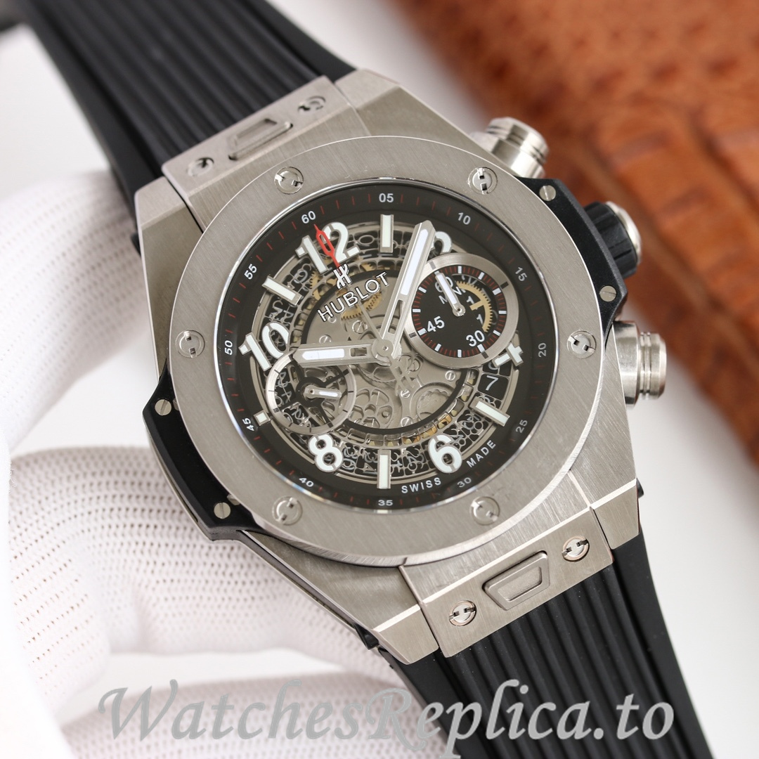 Hublot Replica Big Bang Elemental Material Chronograph v2 Rubber strap 45MM - WatchesReplica.is