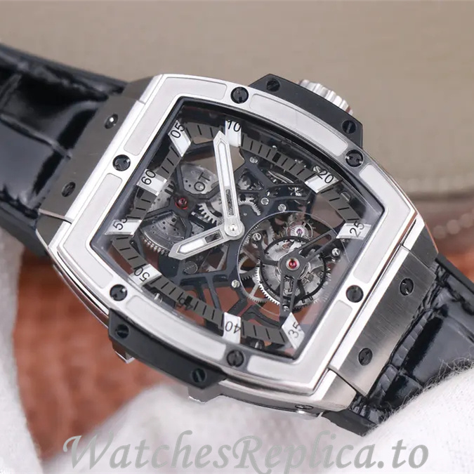 Hublot Replica MASTERPIECE Series Leather strap 45MM - WatchesReplica.is