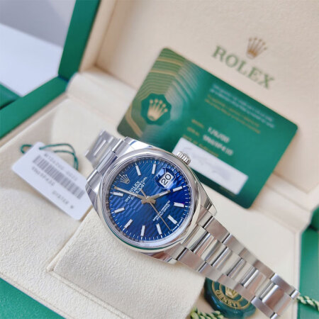 Rolex Datejust 36mm Blue Dial 126200-0022 - WatchesReplica.is