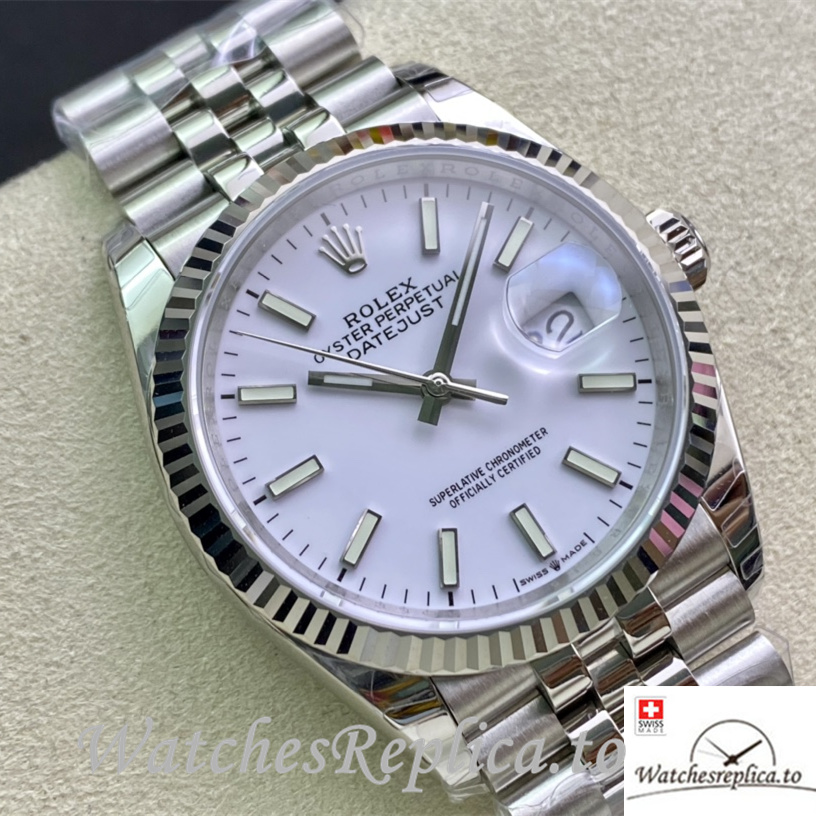 Swiss Rolex Datejust 126233 Replica Stainless steel strap 36MM - WatchesReplica.is