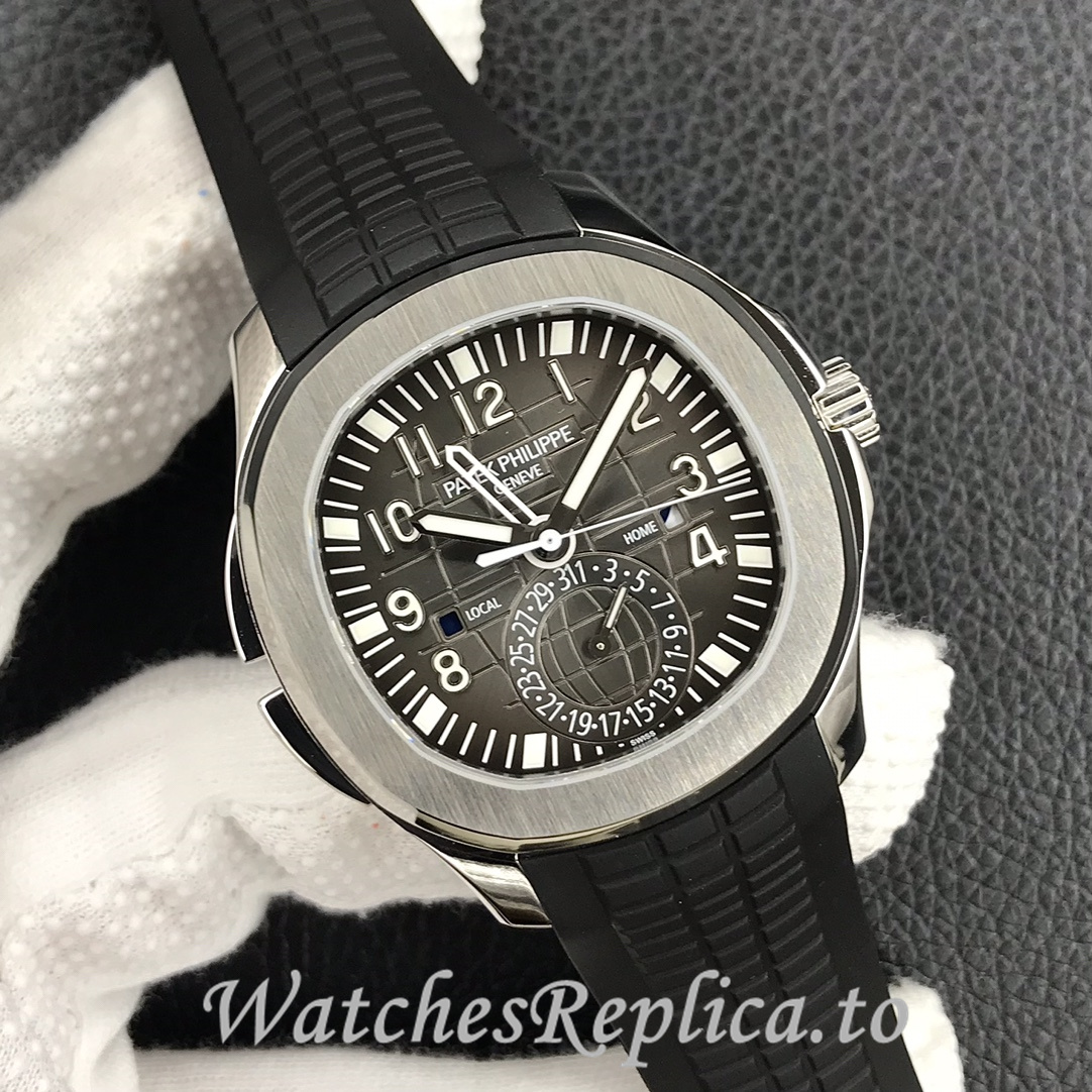 Patek Philippe Replica Aquanaut 5164A-001 Rubber strap 40.8MM - WatchesReplica.is