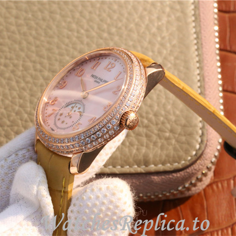 Patek Philippe Replica Complications 4968 Leather strap 33.3MM - WatchesReplica.is
