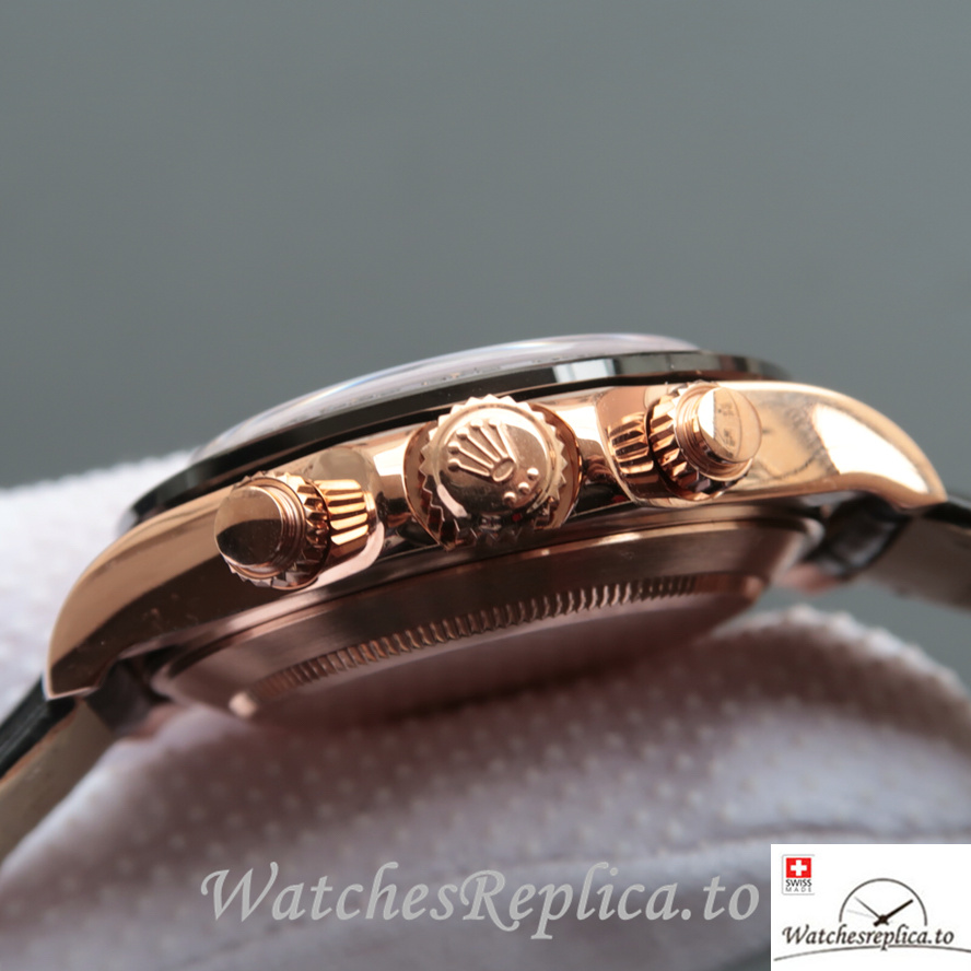 Swiss Rolex Daytona 116515LN-0008 Leather strap 40MM - WatchesReplica.is