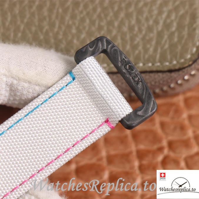 Swiss Rolex Daytona Replica Canvas strap 40MM - WatchesReplica.is