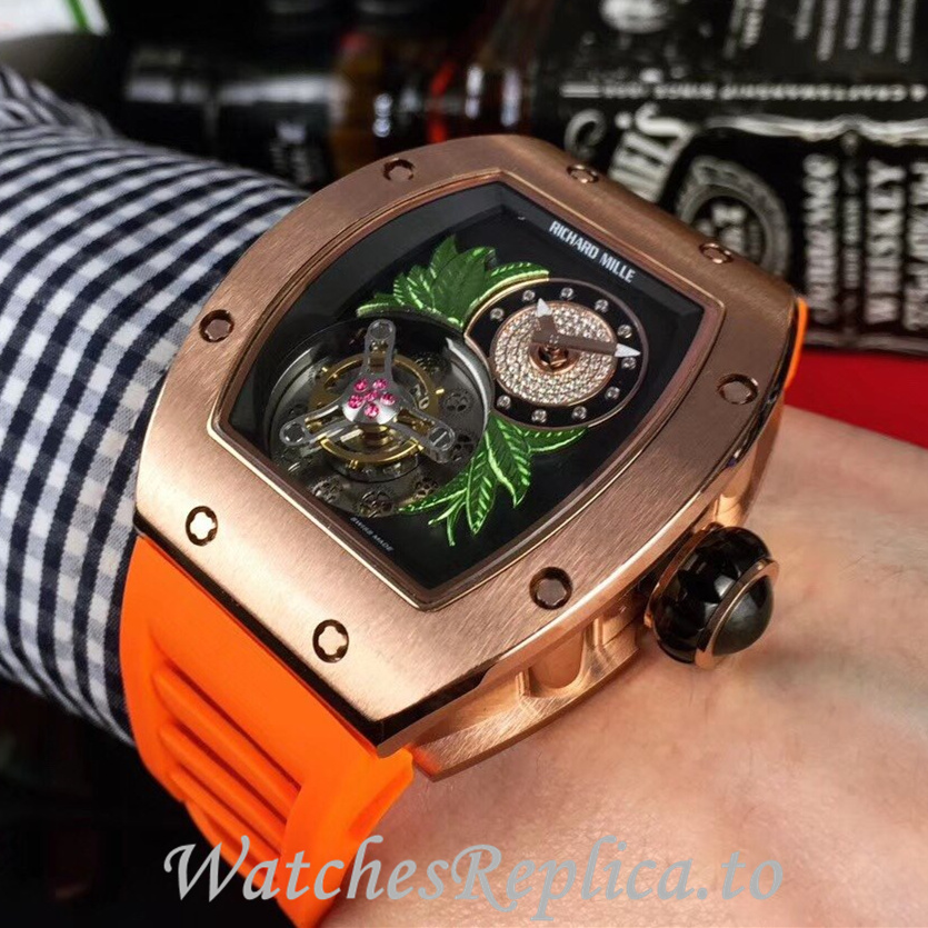 Richard Mille Replica RM19 Rubber strap 50MM - WatchesReplica.is