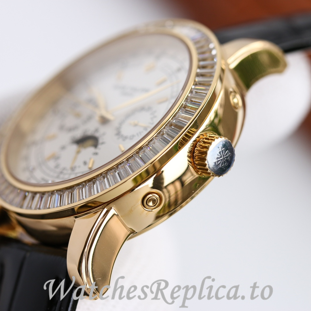 Patek Philippe Replica Complications 5073P Leather strap 42MM - WatchesReplica.is