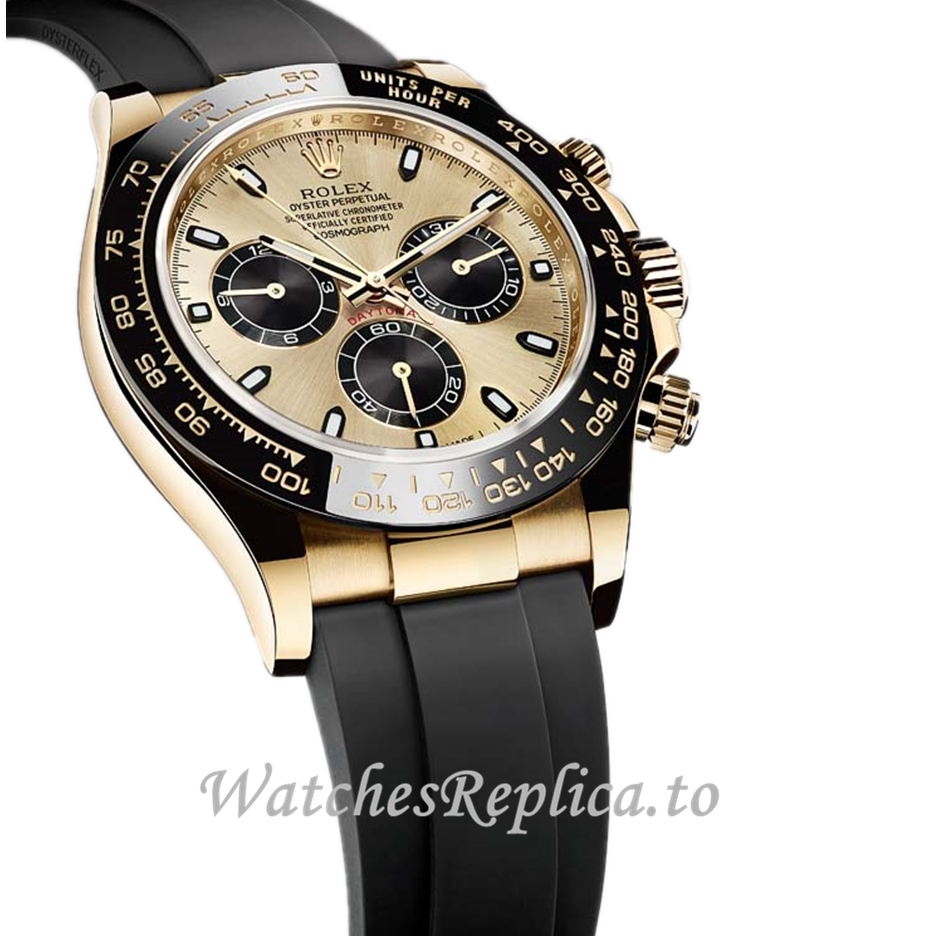 Rolex Daytona Yellow Gold Dial 116518LN - WatchesReplica.is