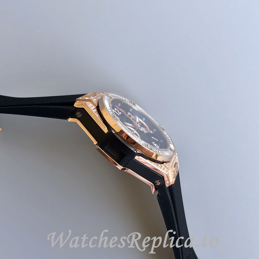Hublot Replica Big Bang Gypsophila Chronograph v2 Rubber strap 45MM - WatchesReplica.is