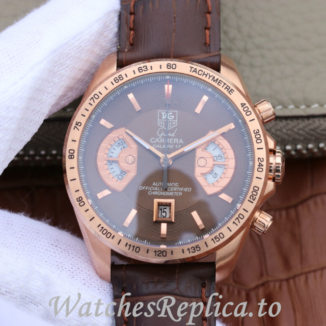 Tag Heuer Replica Carrera CAV514C.FC8171 Leather strap 43MM - WatchesReplica.is