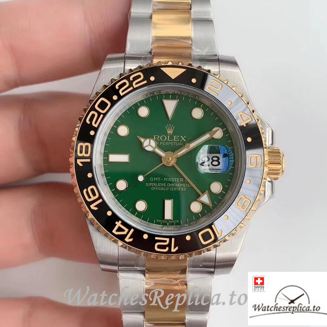 Swiss Rolex GMT-Master Replica 116713 Stainless steel strap 40MM - WatchesReplica.is