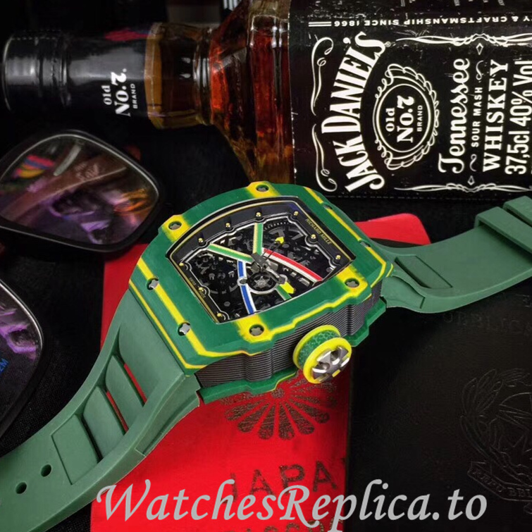 Richard Mille Replica RM67-02 Rubber strap 38.70x47.52MM - WatchesReplica.is
