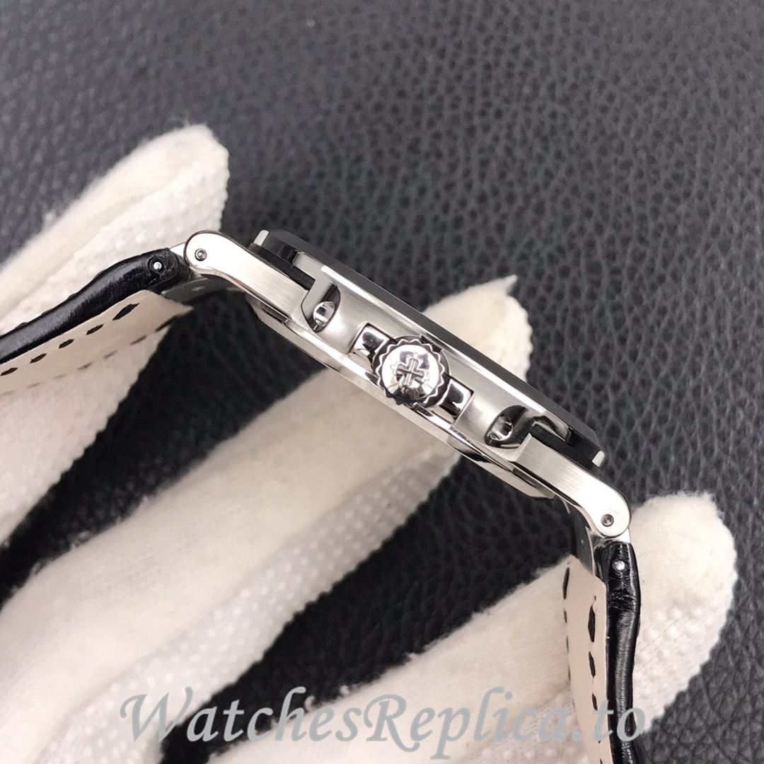 Patek Philippe Replica Nautilus 5711 Leather strap 40MM - WatchesReplica.is