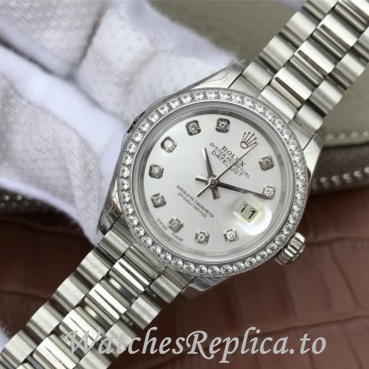 Swiss Rolex Datejust Replica 279135 Stainless steel strap 28MM - WatchesReplica.is