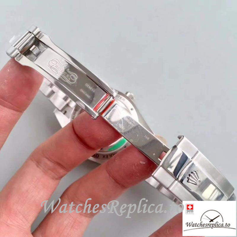 Swiss Rolex Milgauss Replica 116400GV Silver Bezel 40MM - WatchesReplica.is