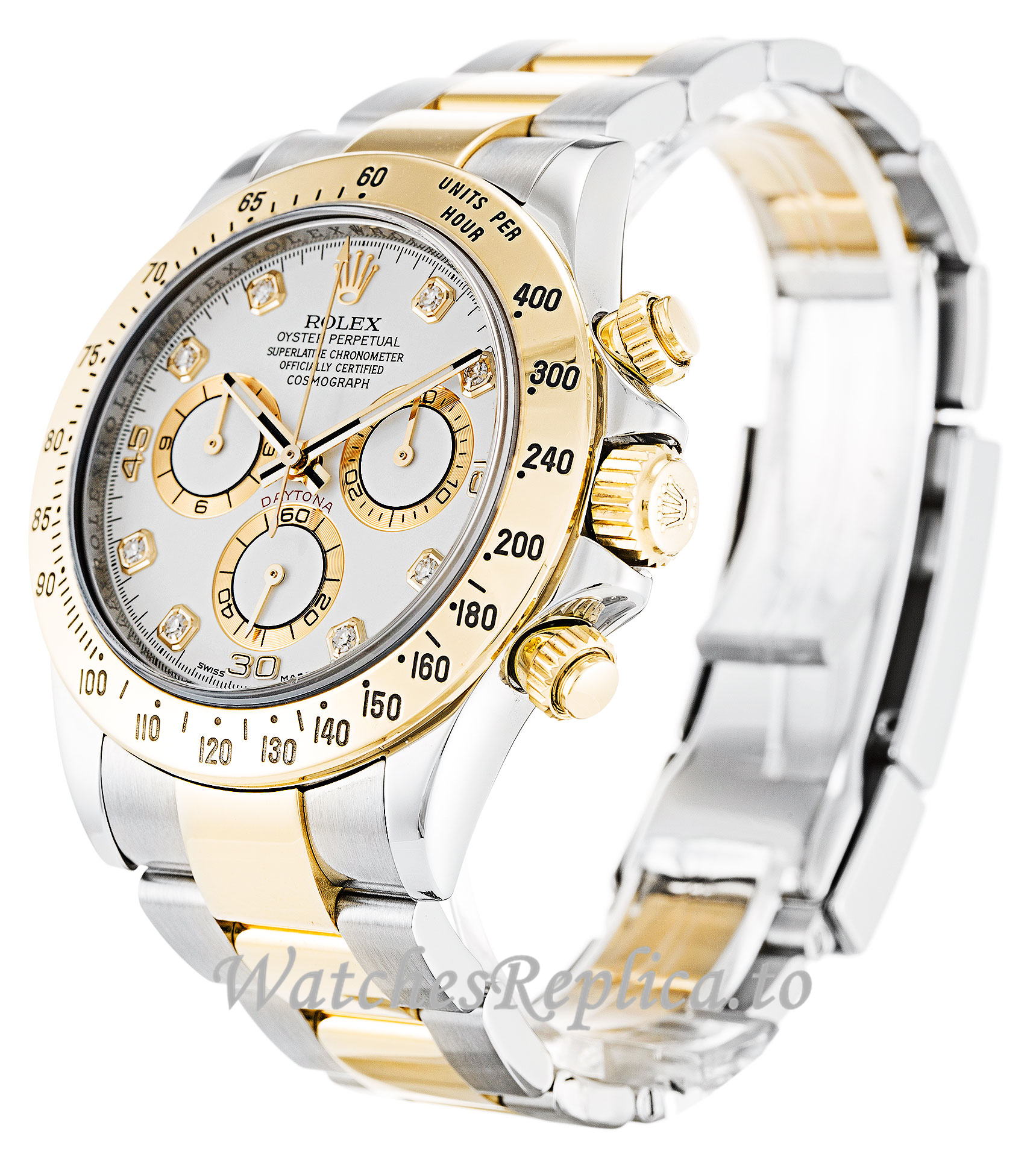 Rolex Daytona White Diamond Dial 116523 - WatchesReplica.is