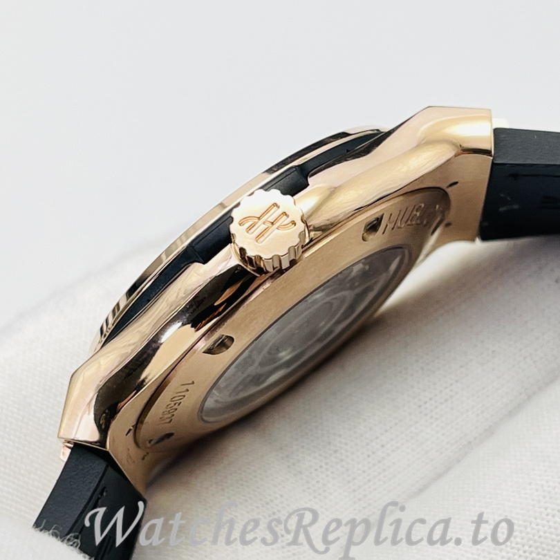 Hublot Replica Big Bang Sang Bleu Leather strap 42MM - WatchesReplica.is