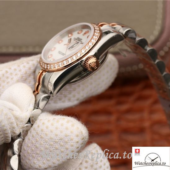 Swiss Rolex Datejust 279381RBR-0013 Stainless steel strap 28MM - WatchesReplica.is