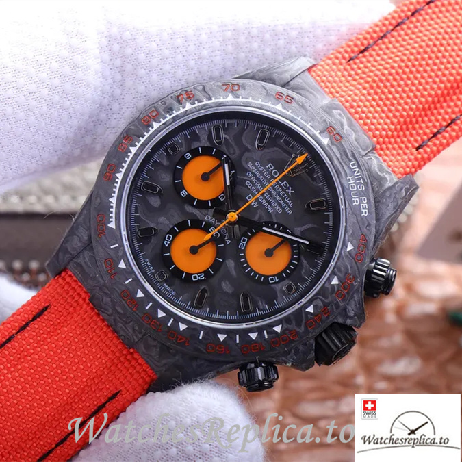 Swiss Rolex Daytona Replica Canvas strap 40MM - WatchesReplica.is