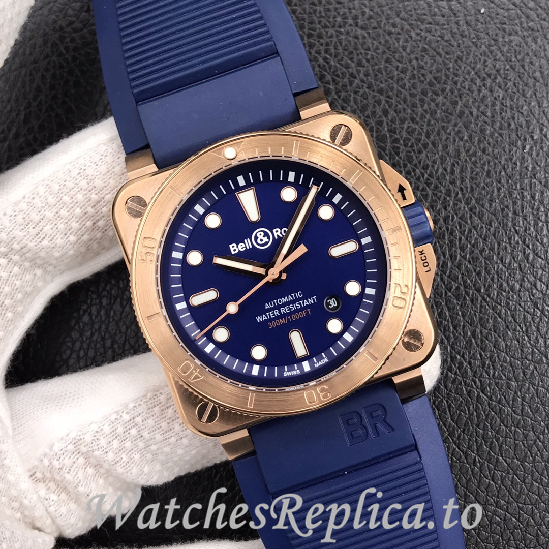 Bell Ross Replica BR 03 BR0392-CAMO-CE/SRB Rubber strap 42MM - WatchesReplica.is