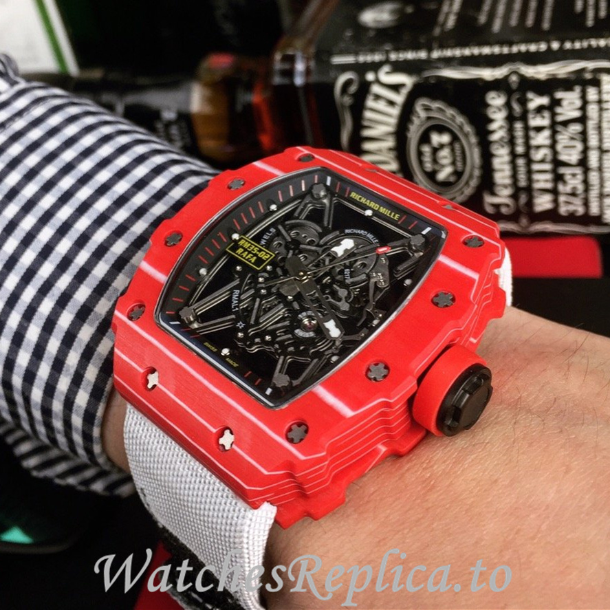 Richard Mille Replica RM35-02 Canvas strap 50MM - WatchesReplica.is